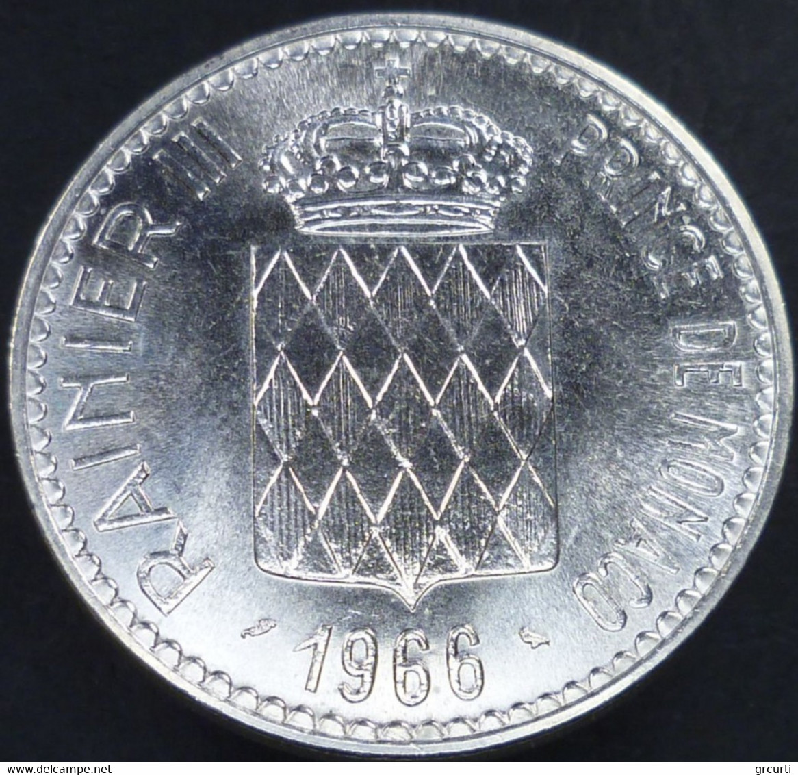 Monaco - 10 Francs 1966 -100° Adesione Principe Carlo III - KM# 146 - 1960-2001 Nouveaux Francs
