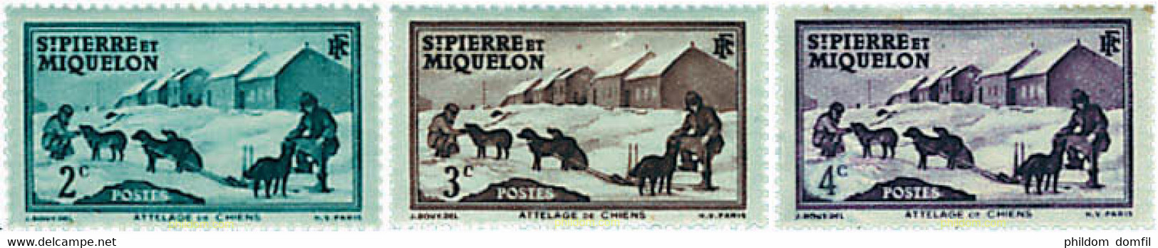 673310 HINGED SAN PEDRO Y MIQUELON 1938 MOTIVOS VARIOS - Used Stamps