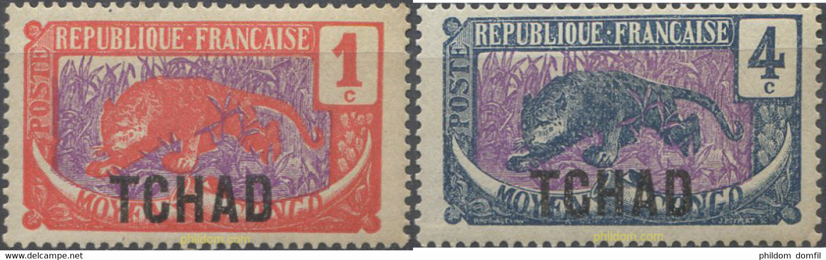 659683 MNH CHAD 1922 SERIE BASICA - Usados