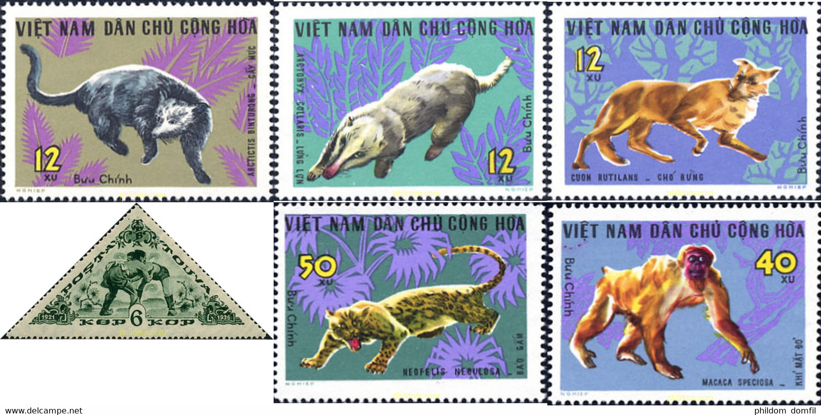 37697 MNH VIETNAM DEL NORTE 1967 FAUNA SALVAJE - Chimpanzés