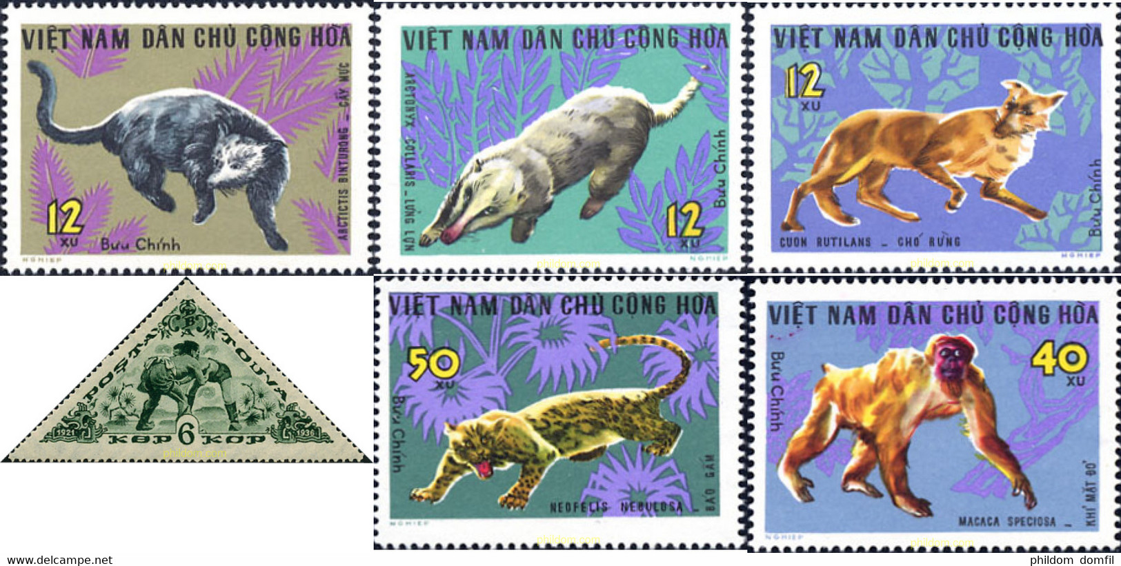 37697 MNH VIETNAM DEL NORTE 1967 FAUNA SALVAJE - Chimpanzees