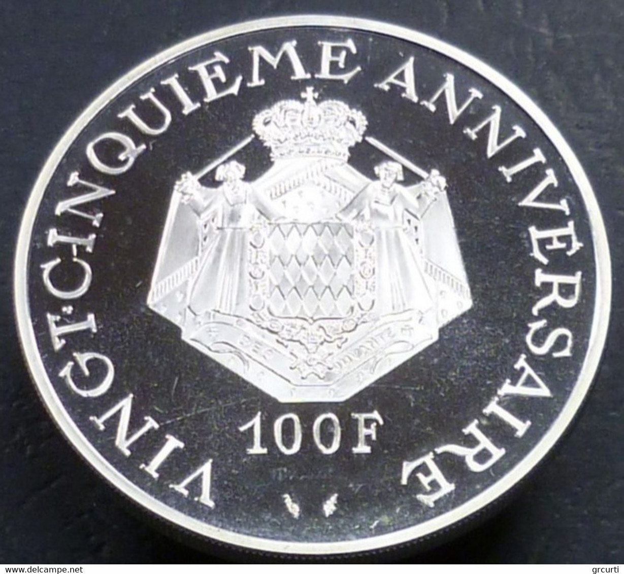 Monaco - 100 Francs 1974 -25° Anniversario Del Regno - X# M3 - 1960-2001 Nouveaux Francs