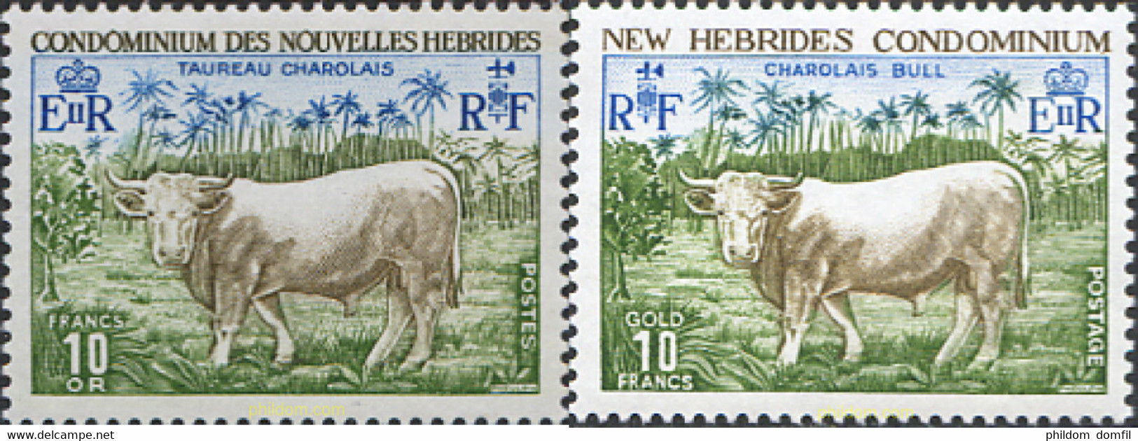 44434 MNH NUEVAS HEBRIDAS 1975 FAUNA - Collections, Lots & Séries
