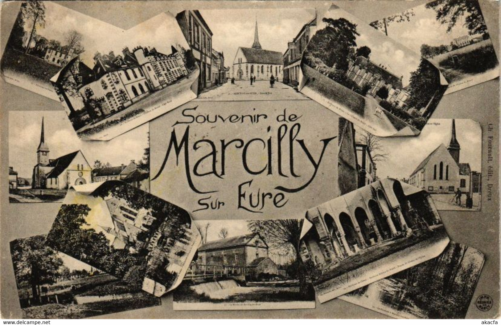 CPA Souvenir De MARCILLY-sur-EURE (163739) - Marcilly-sur-Eure