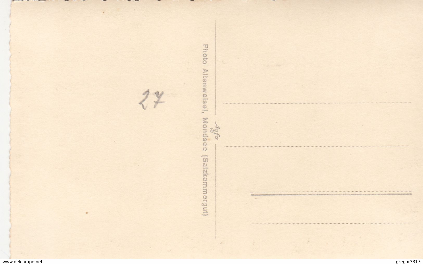 B9885) MONDSEE - OÖ - Salzkammergut - Sehr Schöne Alte AK Photo Altenwiesel - Mondsee