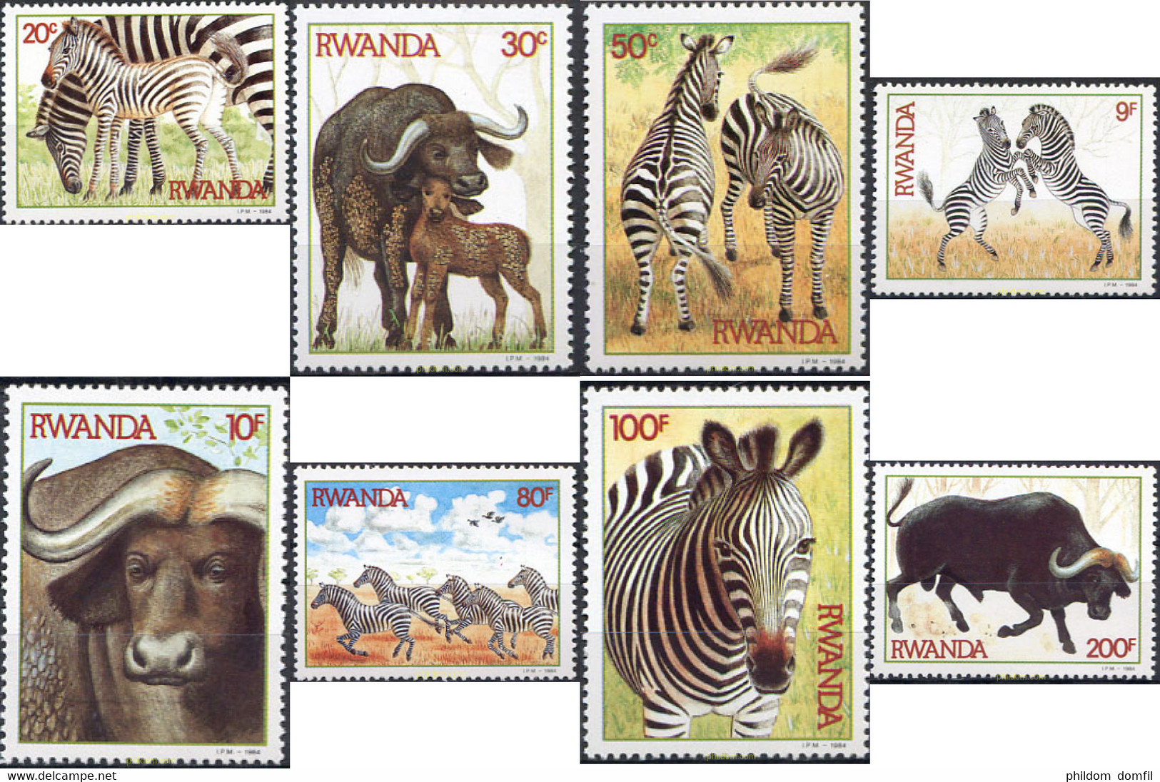 28737 MNH RUANDA 1984 MAMIFEROS - 1980-1989