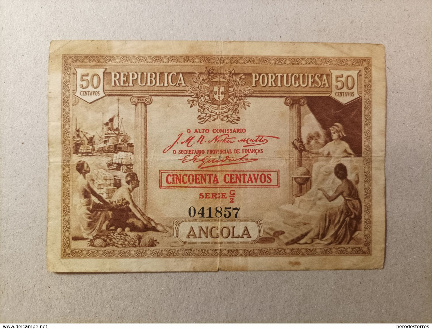 50 Centavos De Portugal(Angola), Año 1923 - Portugal