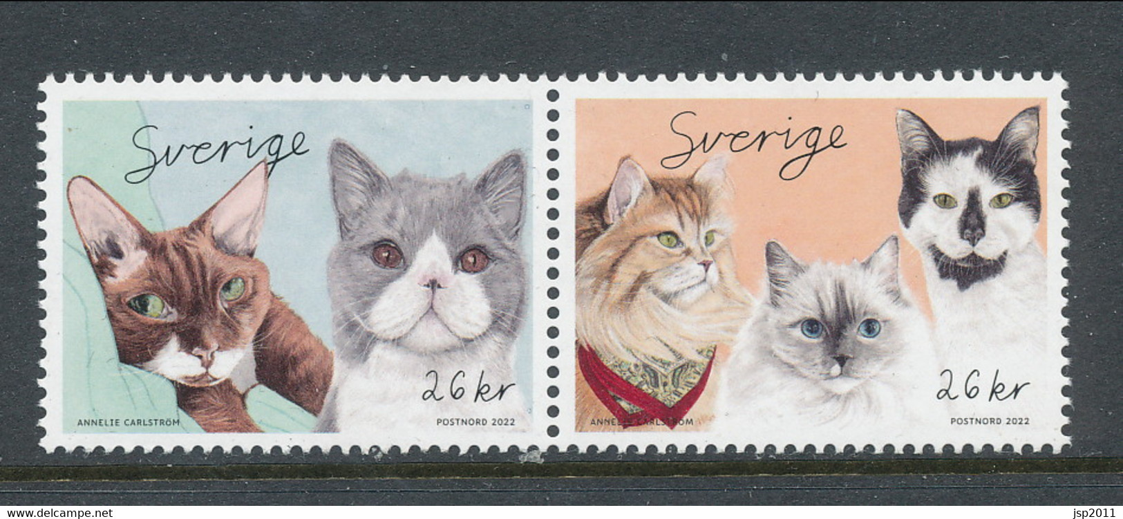 Sweden 2022. Facit # 3441-3442, SX Pair Fom SS41. My Cat. MNH(**) - Ungebraucht