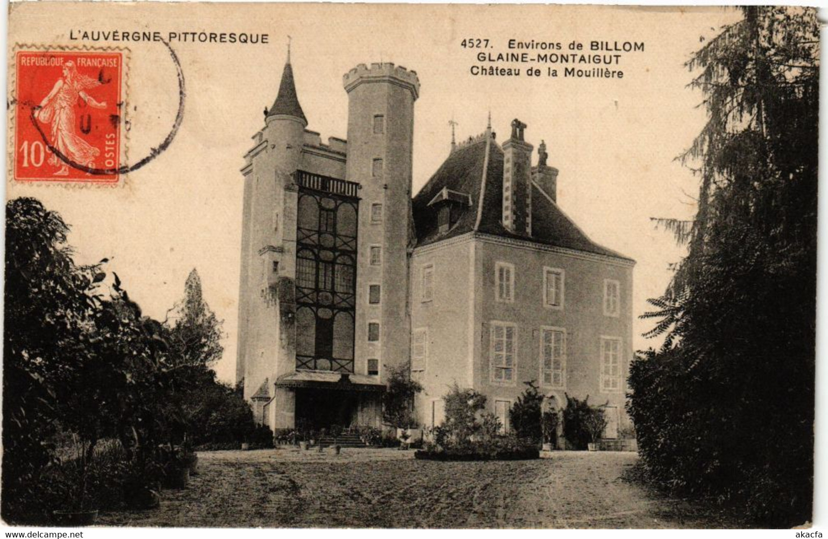 CPA Env. De BILLOM Glaine-MONTAIGUT Chateau De La Mouillere (221464) - Montaigut