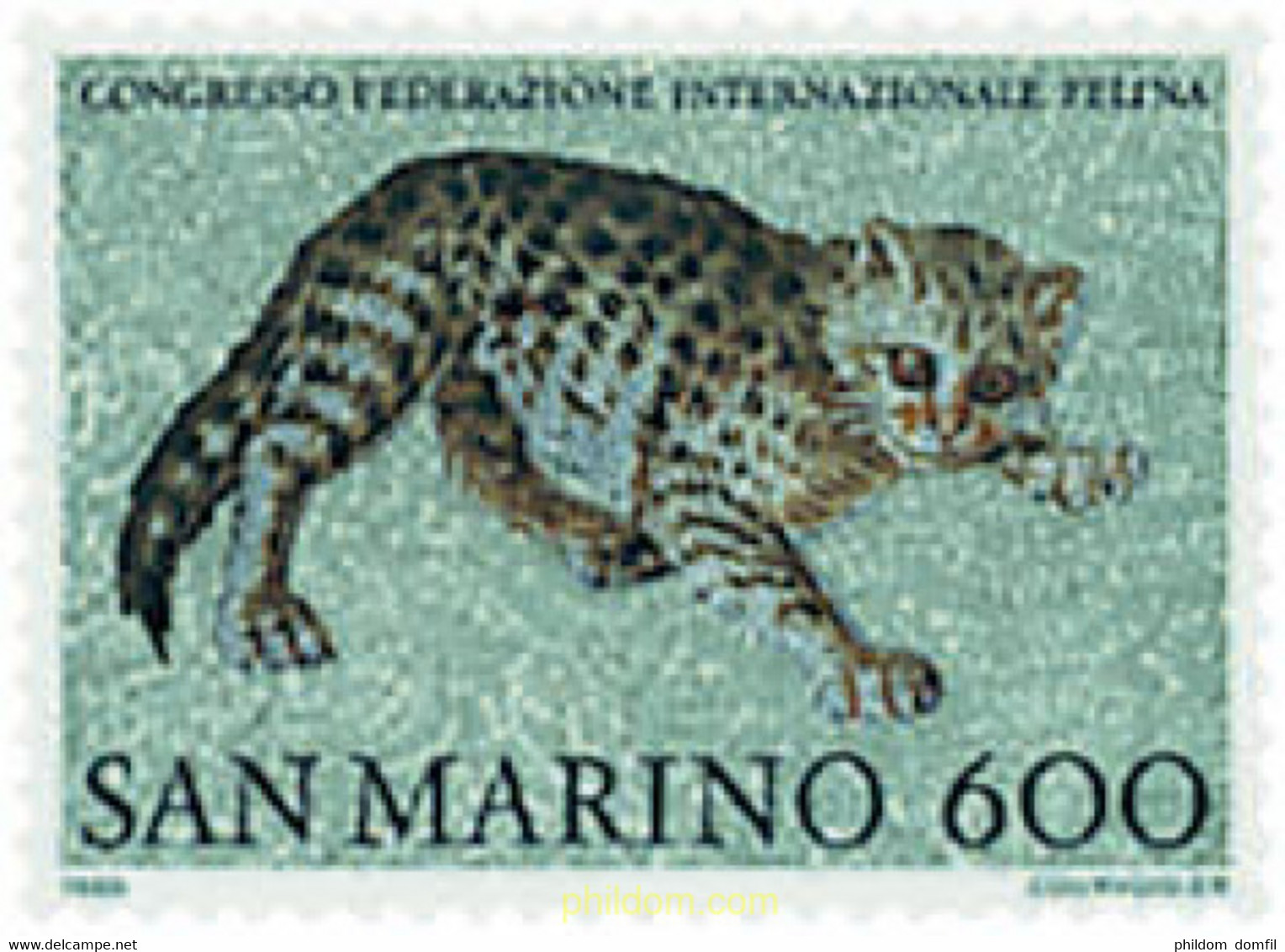 37492 MNH SAN MARINO 1985 CONGRESO DE LA FEDERACION FELINA INTERNACIONAL - Used Stamps