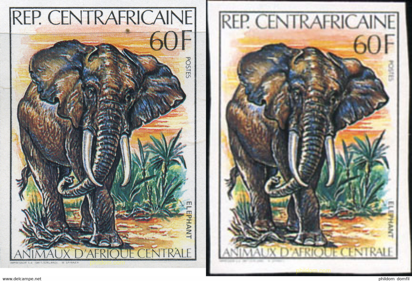 207473 MNH CENTROAFRICANA 1982 FAUNA DE CENTROAFRICA - Chimpancés
