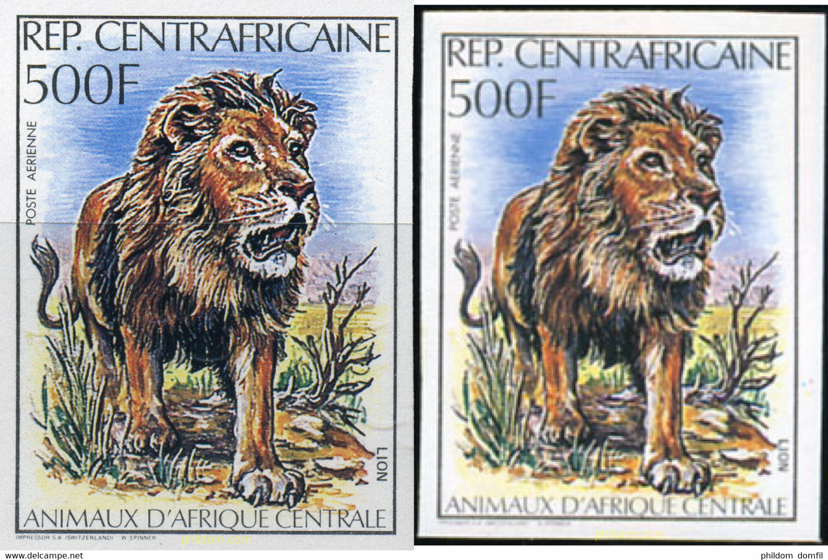 207477 MNH CENTROAFRICANA 1982 FAUNA DE CENTROAFRICA - Scimpanzé