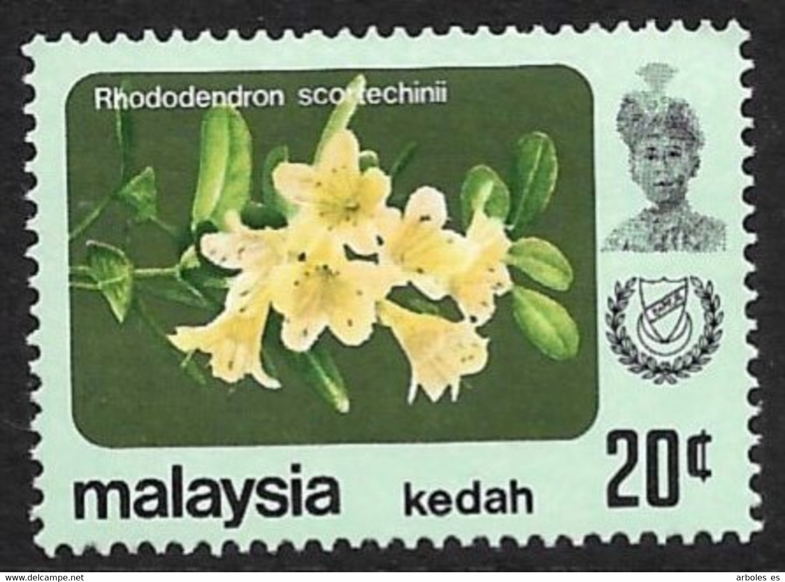 MALASIA - KEDAH - FLORA - AÑO 1979 - CATALOGO YVERT Nº 0131 - NUEVOS - Kedah