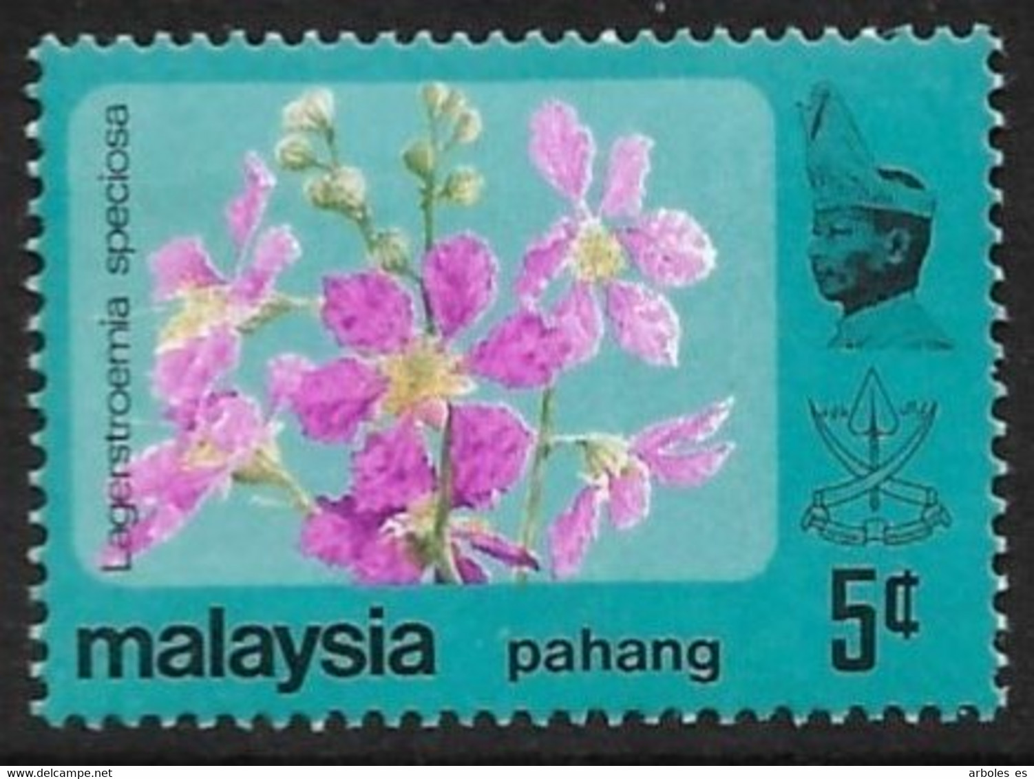 MALASIA - PAHANG - FLORA - AÑO 1979 - CATALOGO YVERT Nº 0092 - NUEVOS - Pahang