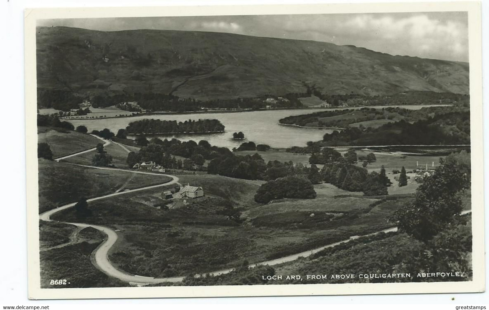 Scotland Postcard Stirlingshire Rp Loch Ard From Aberfoyle Unused J.b.white - Stirlingshire