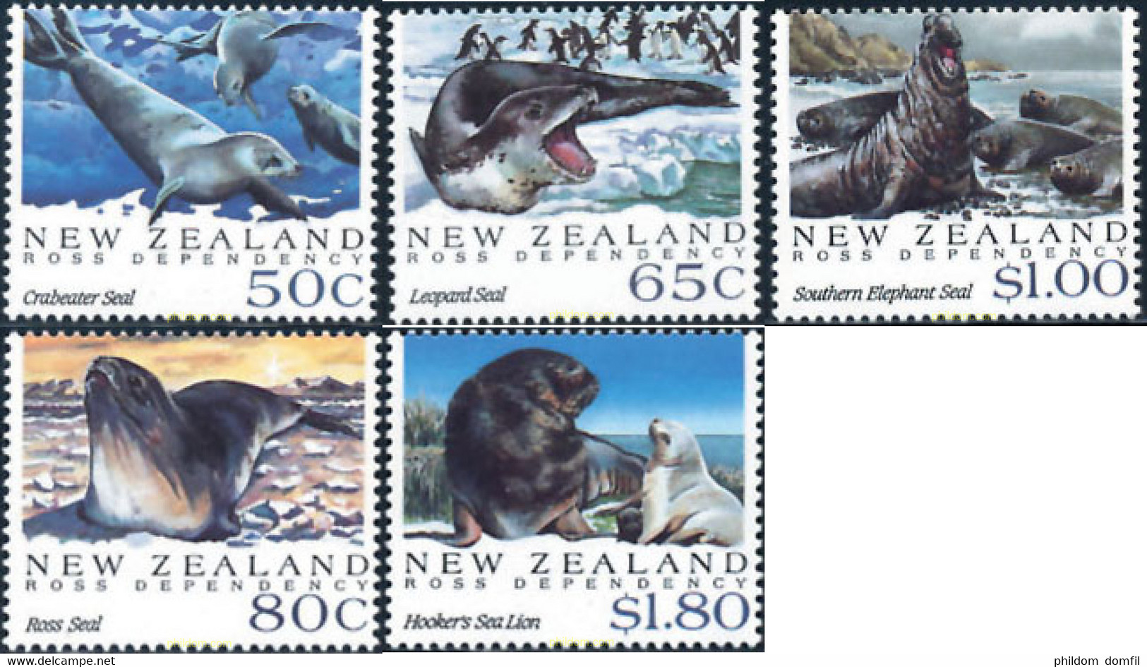 618803 MNH NUEVA ZELANDA 1992 FAUNA MARINA DE LA TIERRA DE ROSS - Abarten Und Kuriositäten