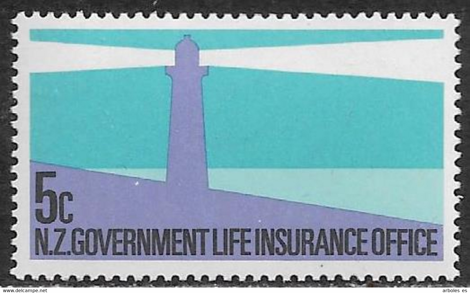 NUEVA ZELANDA - FAROS - AÑO 1981 - CATALOGO YVERT Nº 0139-44 - SERVICIOS - NUEVOS - Timbres-taxe