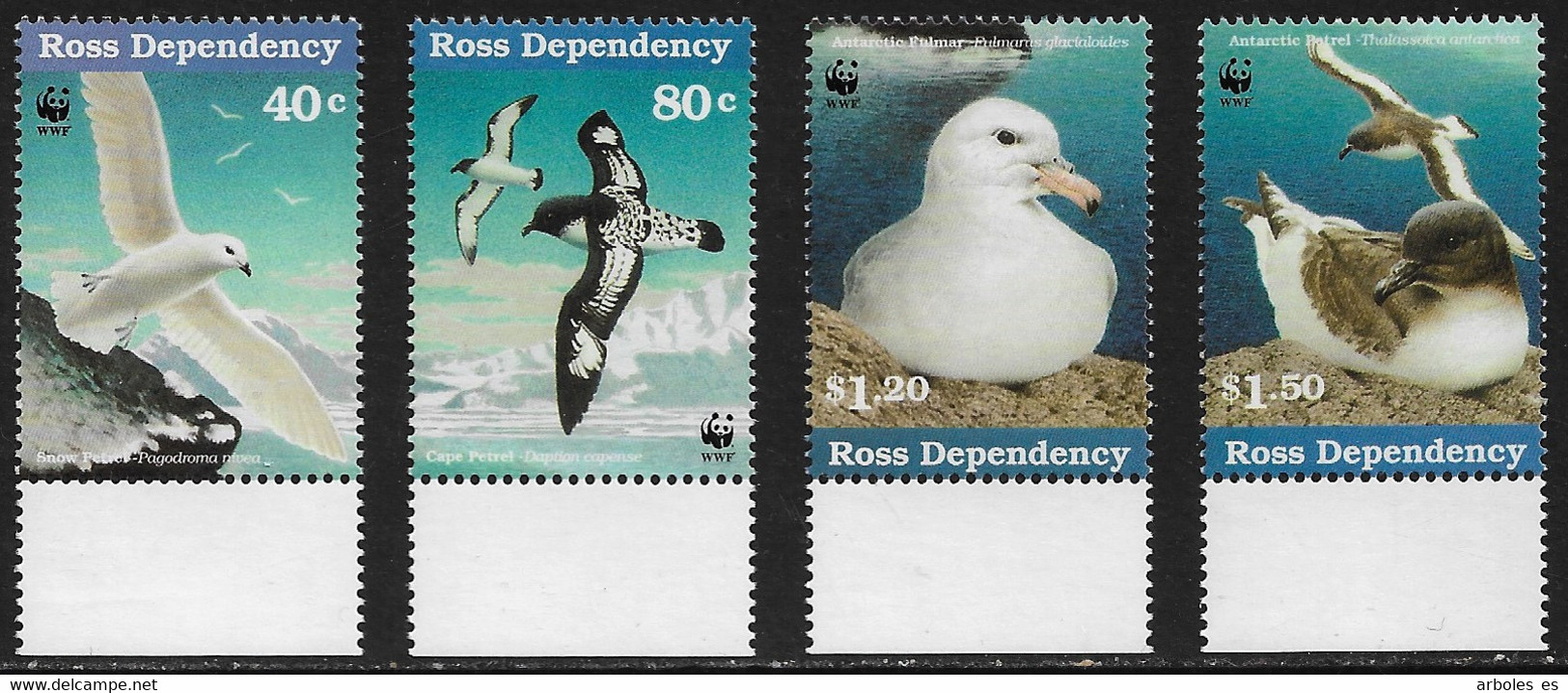 NUEVA ZELANDA - ROSS DEPENDENCY - FAUNA - AÑO 1997 - CATALOGO YVERT Nº 0056-59 - NUEVOS - Neufs