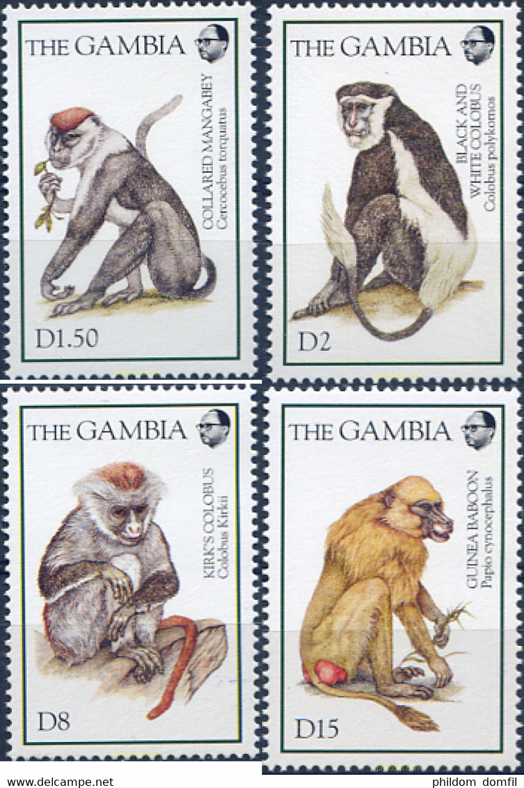 316964 MNH GAMBIA 1994 MONOS - Chimpanzees