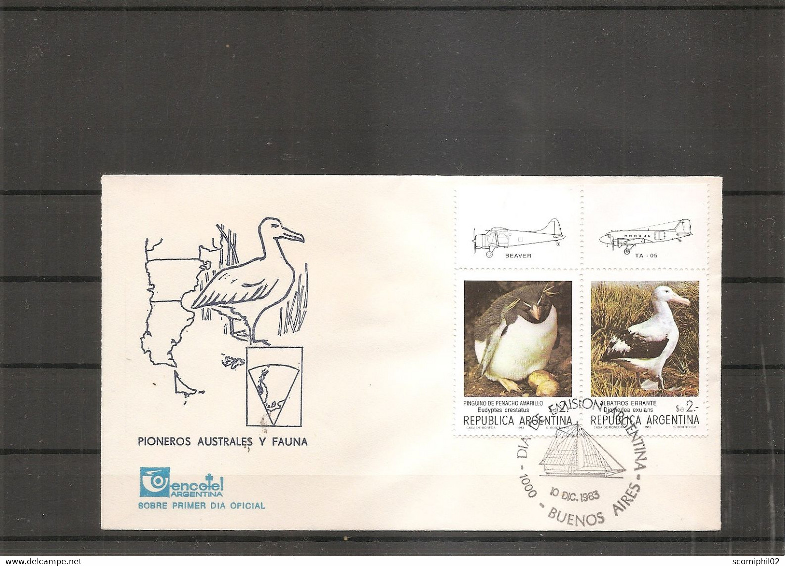 Faune Antarctique ( FDC D'Argentine De 1983 à Voir) - Faune Antarctique