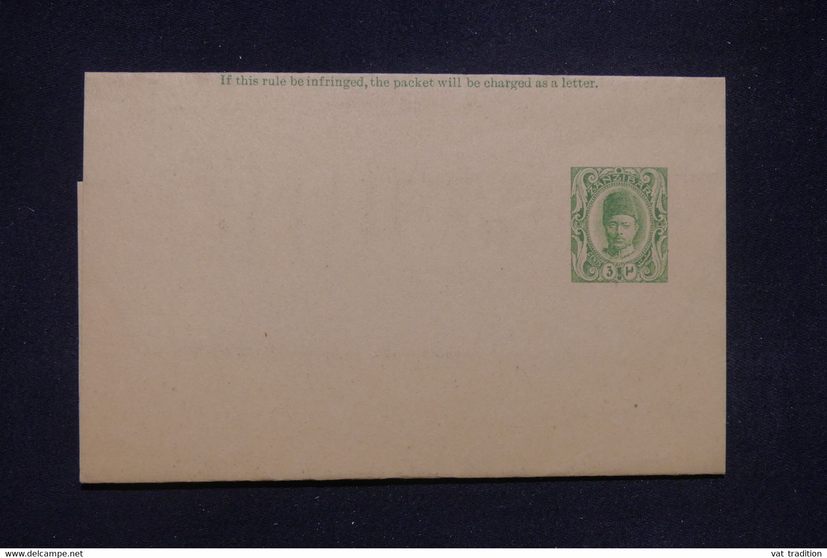 ZANZIBAR - Entier Postal Avec Surcharge Spécimen Au Verso  - L 133561 - Zanzibar (...-1963)