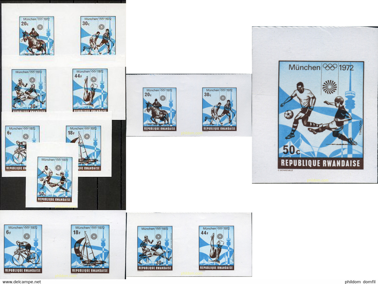 221849 MNH RUANDA 1972 20 JUEGOS OLIMPICOS VERANO MUNICH 1972 - 1970-1979