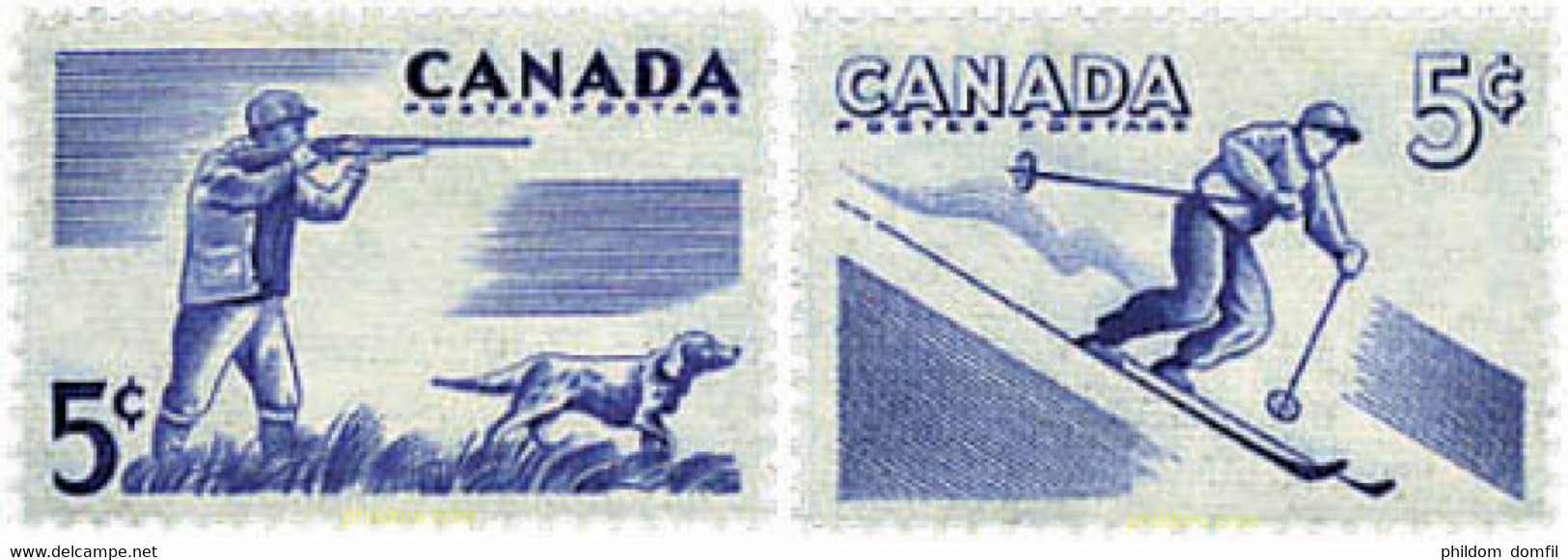 616100 MNH CANADA 1957 DEPORTES AL AIRE LIBRE - 1952-1960