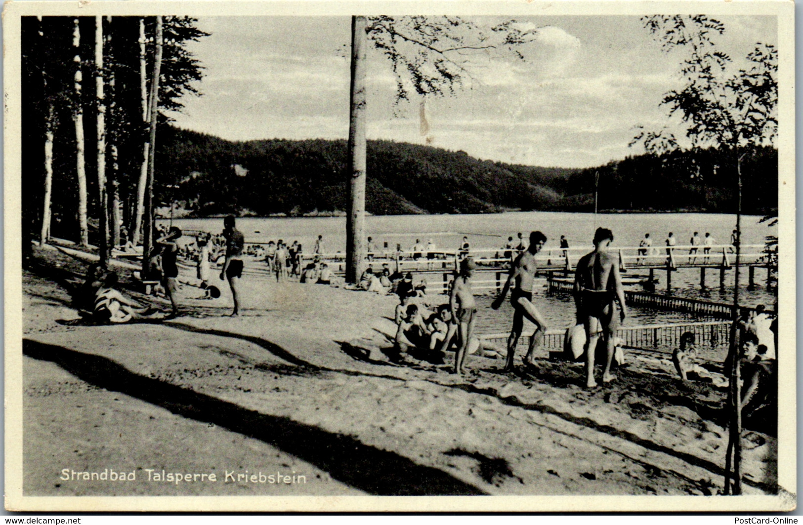39169 - Deutschland - Kriebstein , Strandbad , Talsperre - Gelaufen 1934 - Waldheim