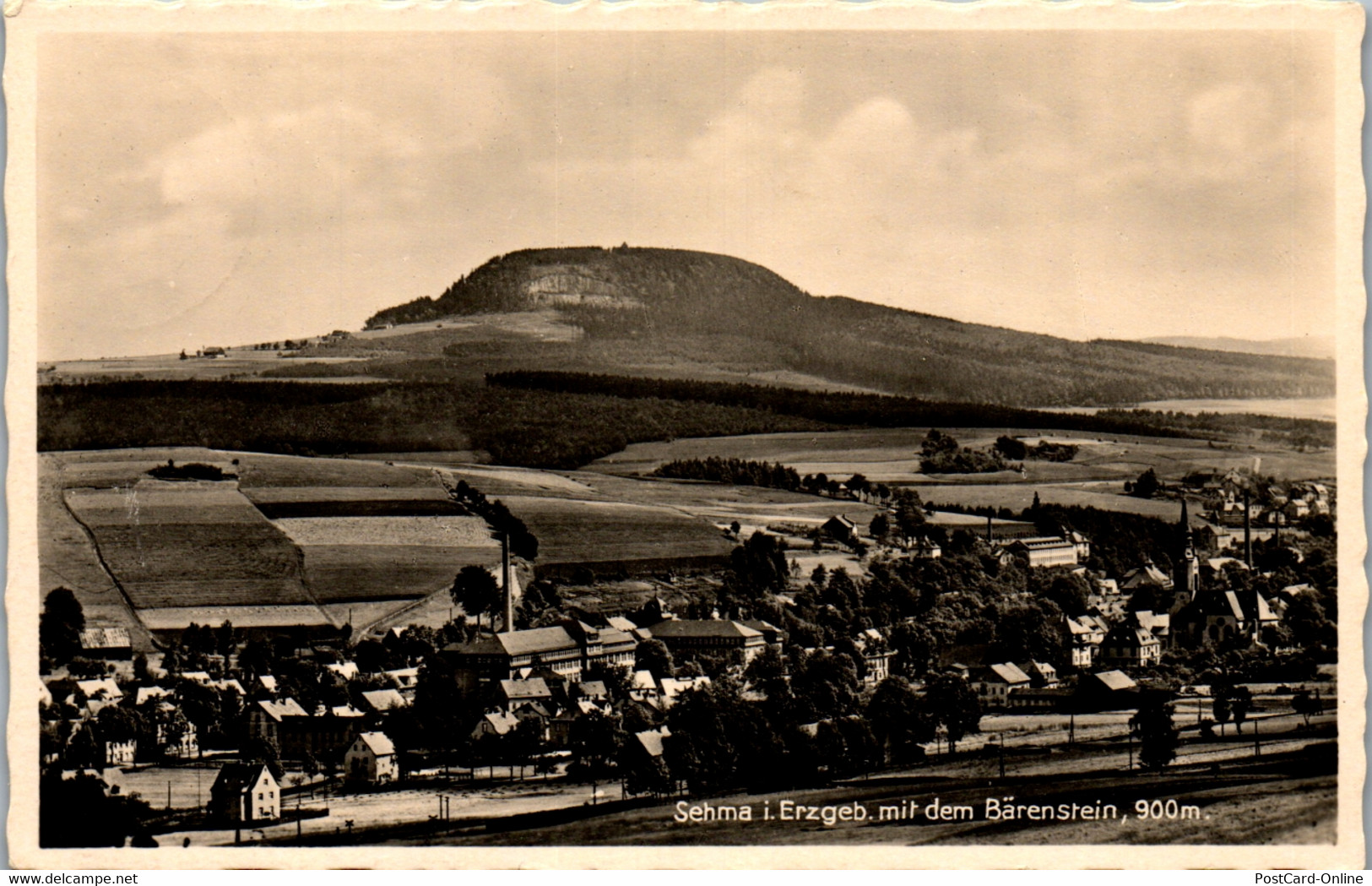 39189 - Deutschland - Sehma I. Erzgeb. Mit Dem Bärenstein , Feldpost - Gelaufen 1940 - Sehmatal