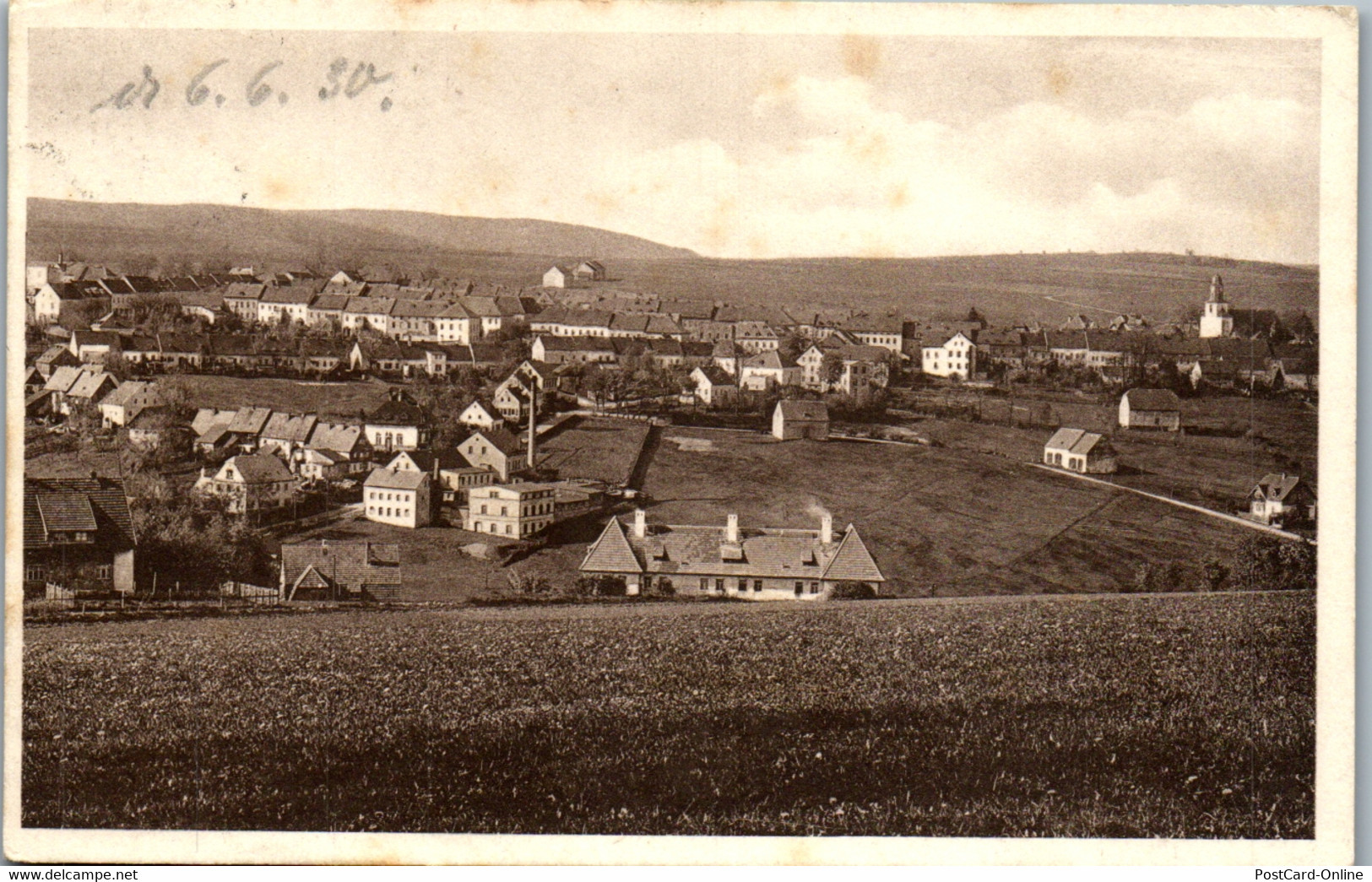 39220 - Deutschland - Zöbitz I. Erzgeb. , Panorama - Gelaufen 1930 - Zöblitz