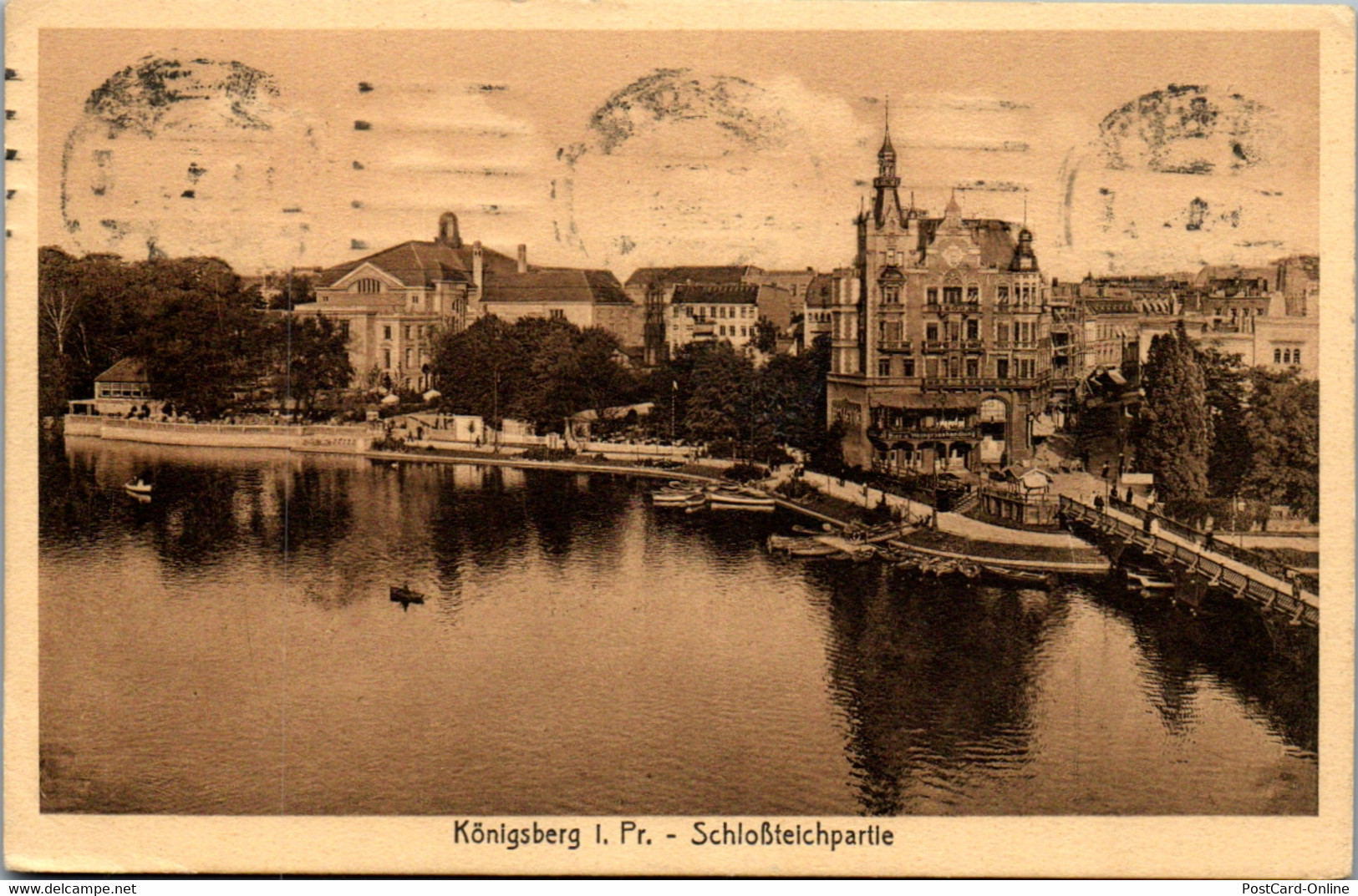 39263 - Deutschland - Ostpreussen , Königsberg , Schloßteichpartie - Gelaufen 1920 - Ostpreussen