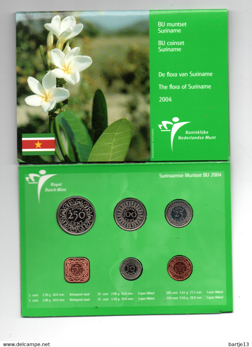 SURINAME BU MUNT SET 2004 FLORA VAN SURINAME - Suriname 1975 - ...