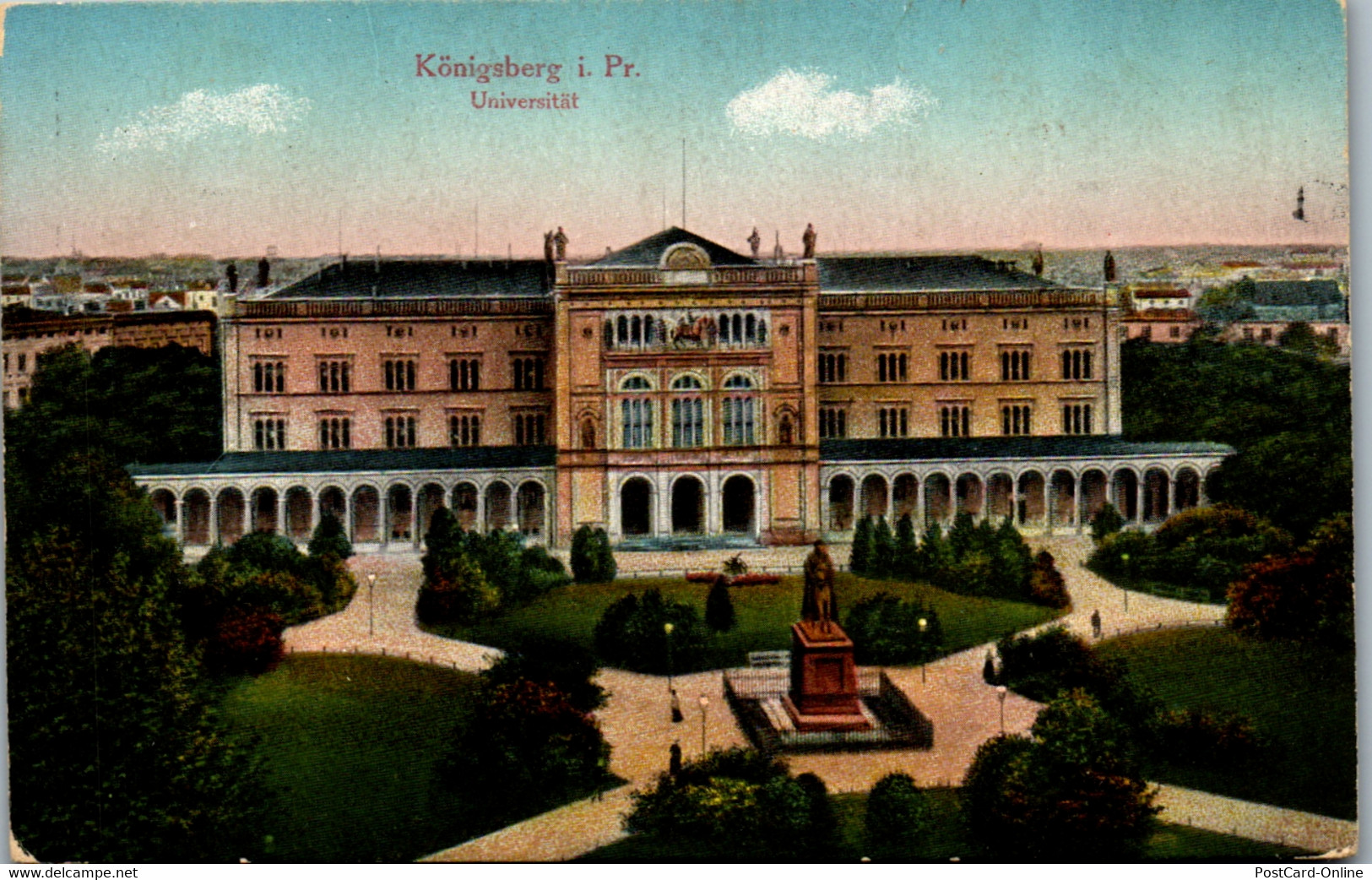 39401 - Deutschland - Ostpreussen , Königsberg , Universität , Briefstempel Gouvernement Königsberg - Gelaufen - Ostpreussen