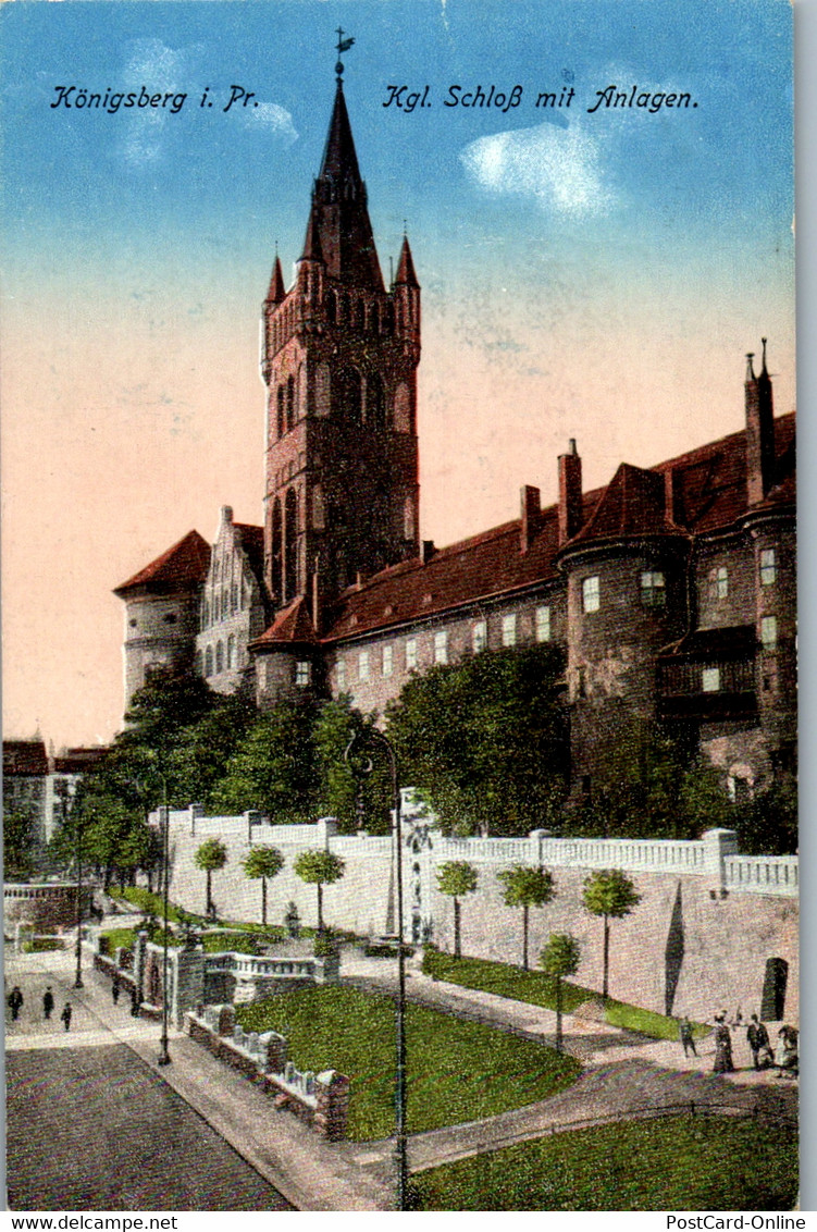 39403 - Deutschland - Ostpreussen , Königsberg , Schloss Mit Anlagen - Gelaufen 1918 - Ostpreussen