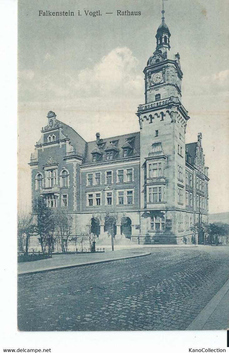 Falkenstein Im Vogtland, Rathaus, Gelaufen DDR 197.. - Vogtland