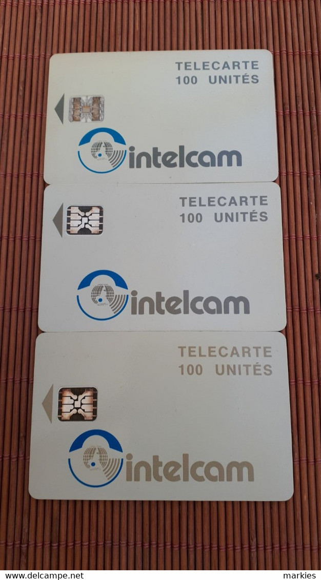 3 Phonecard Cameroen 3 Difefrnt Chips Used Rare - Camerún