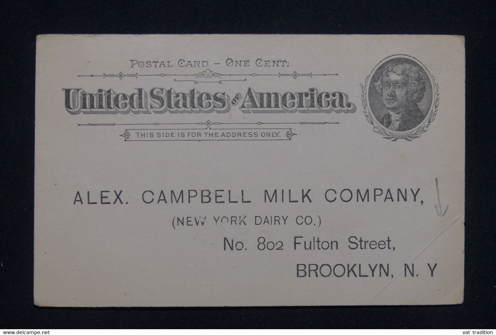 ETATS UNIS - Entier Postal Pour Brooklyn, Non Circulé ( Pli En Angle ) - L 133624 - ...-1900