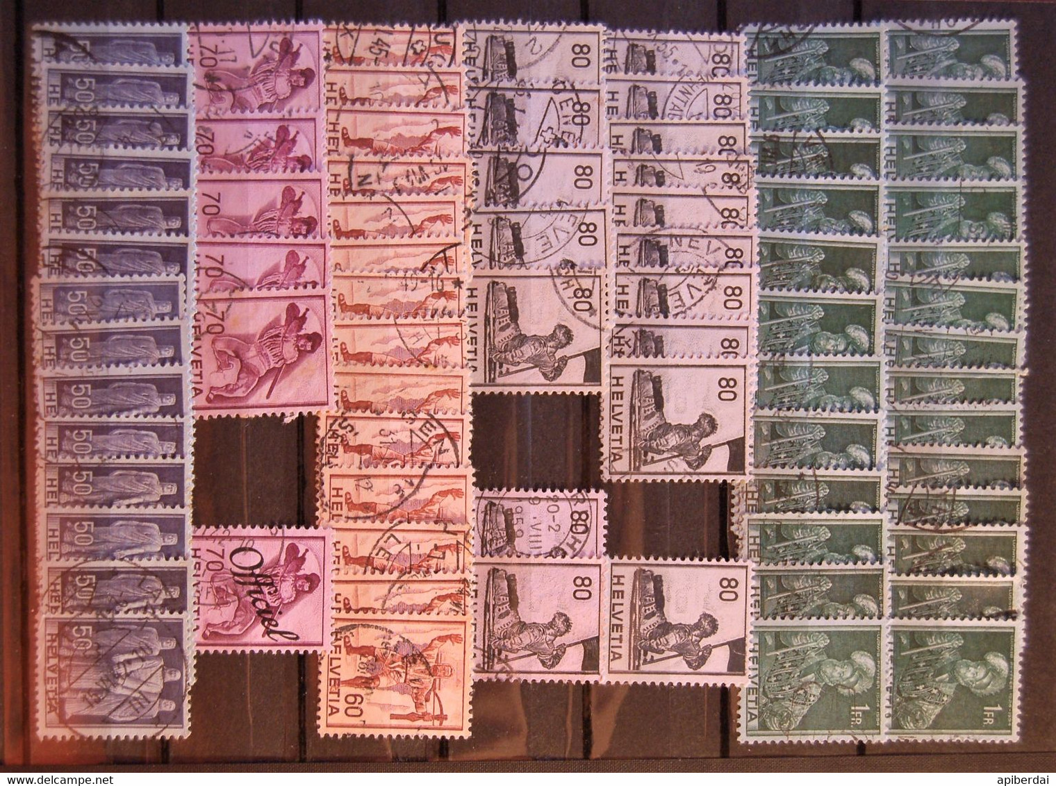 Suisse Switzerland - Accumulation Of 1941 "sujets Historiques" Used - Gebraucht