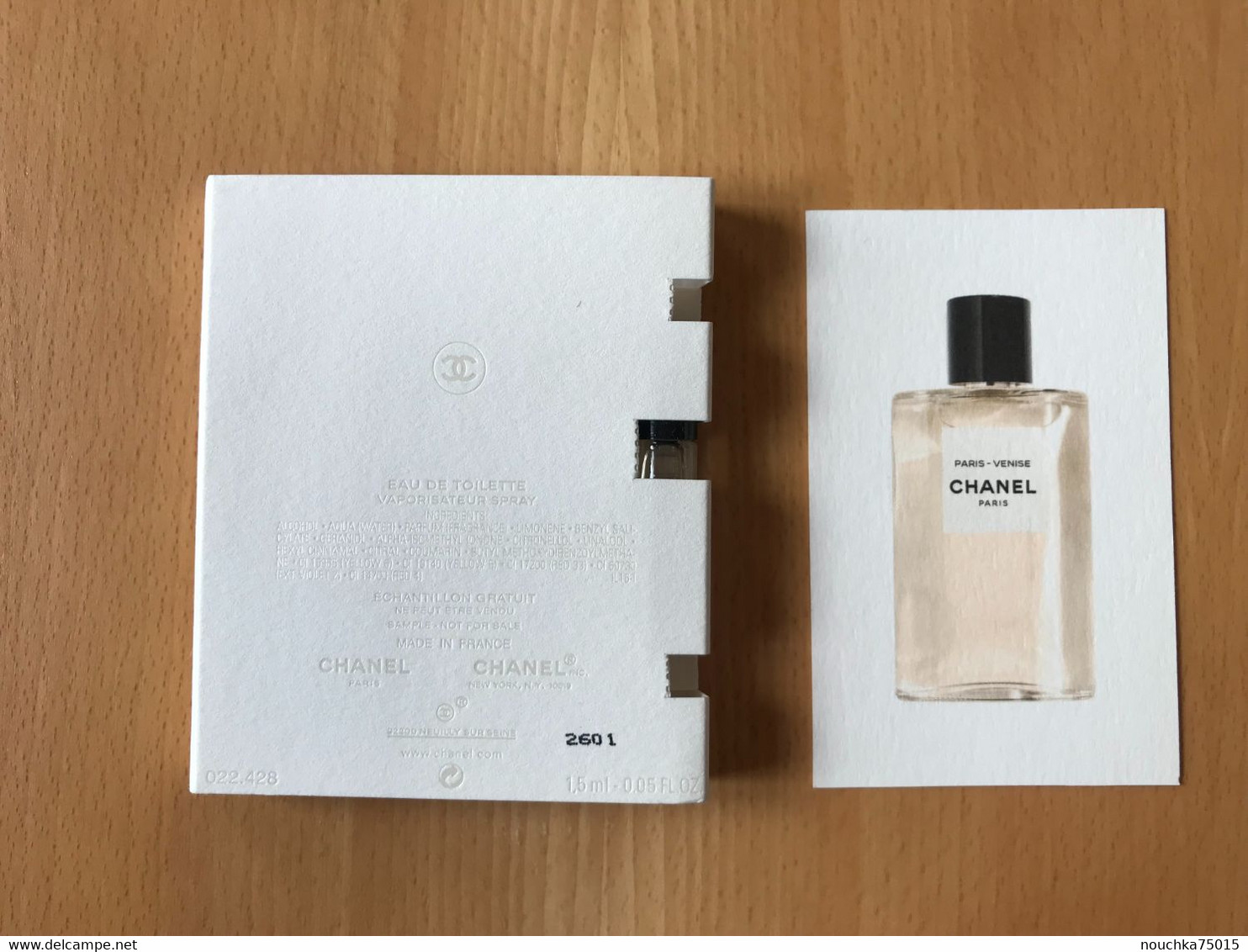 Chanel - Les Eaux, Paris-Venise, échantillon Triple, Modèle 1 - Muestras De Perfumes (testers)