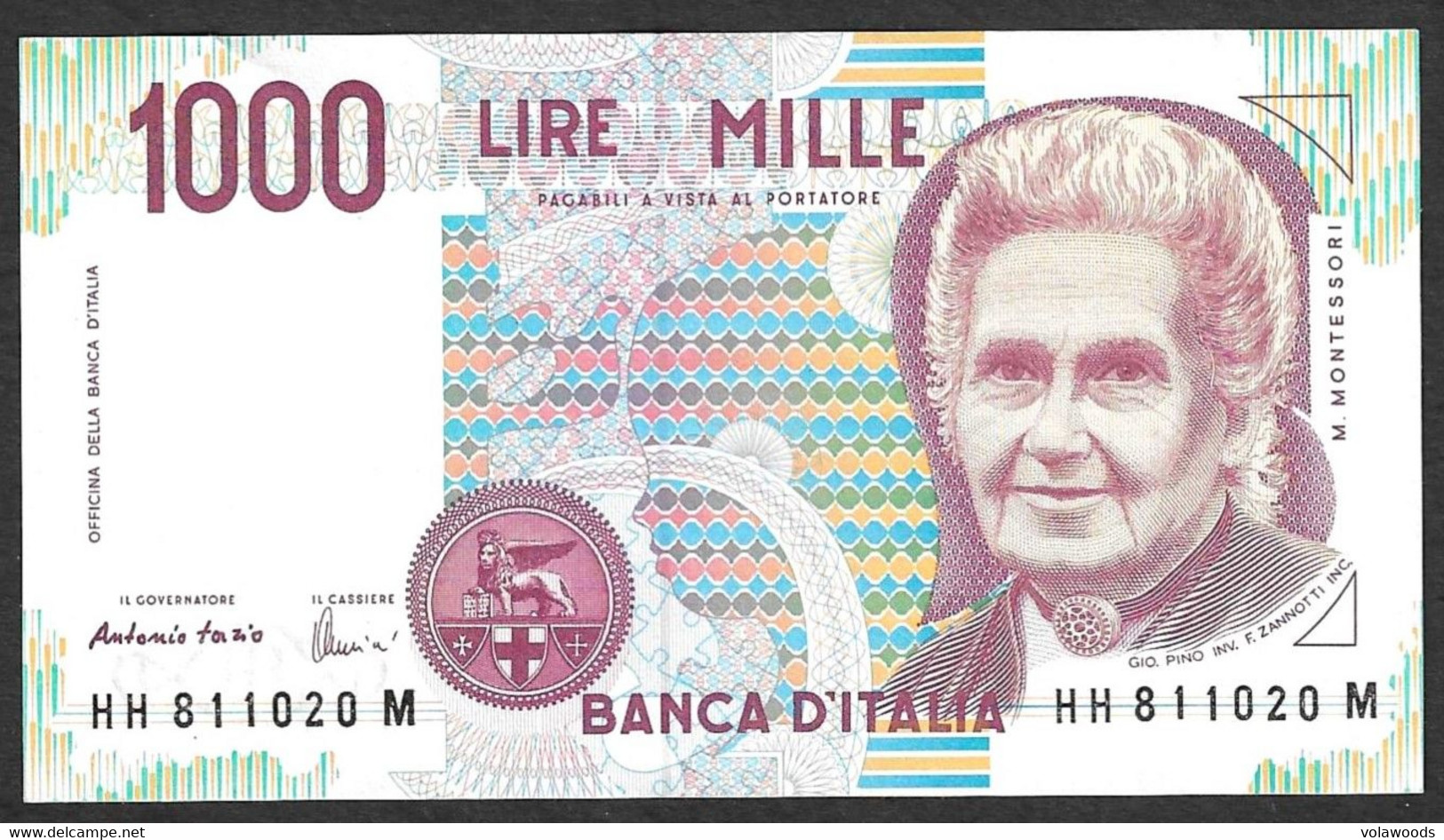 Italia - Banconota Non Circolata FdS UNC Da 1000 Lire "Montessori P-114c.4 - 1998 #19 - 1000 Lire