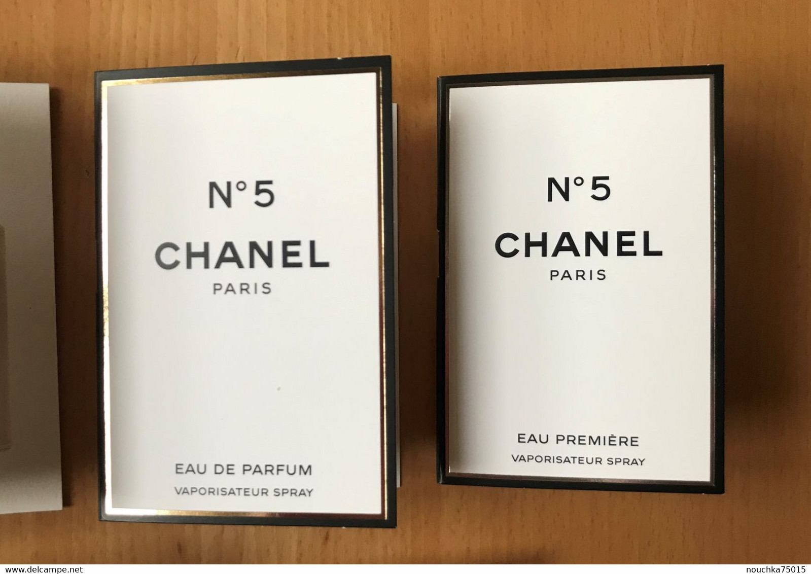 Chanel - Lot De Deux échantillons N° 5 - Echantillons (tubes Sur Carte)