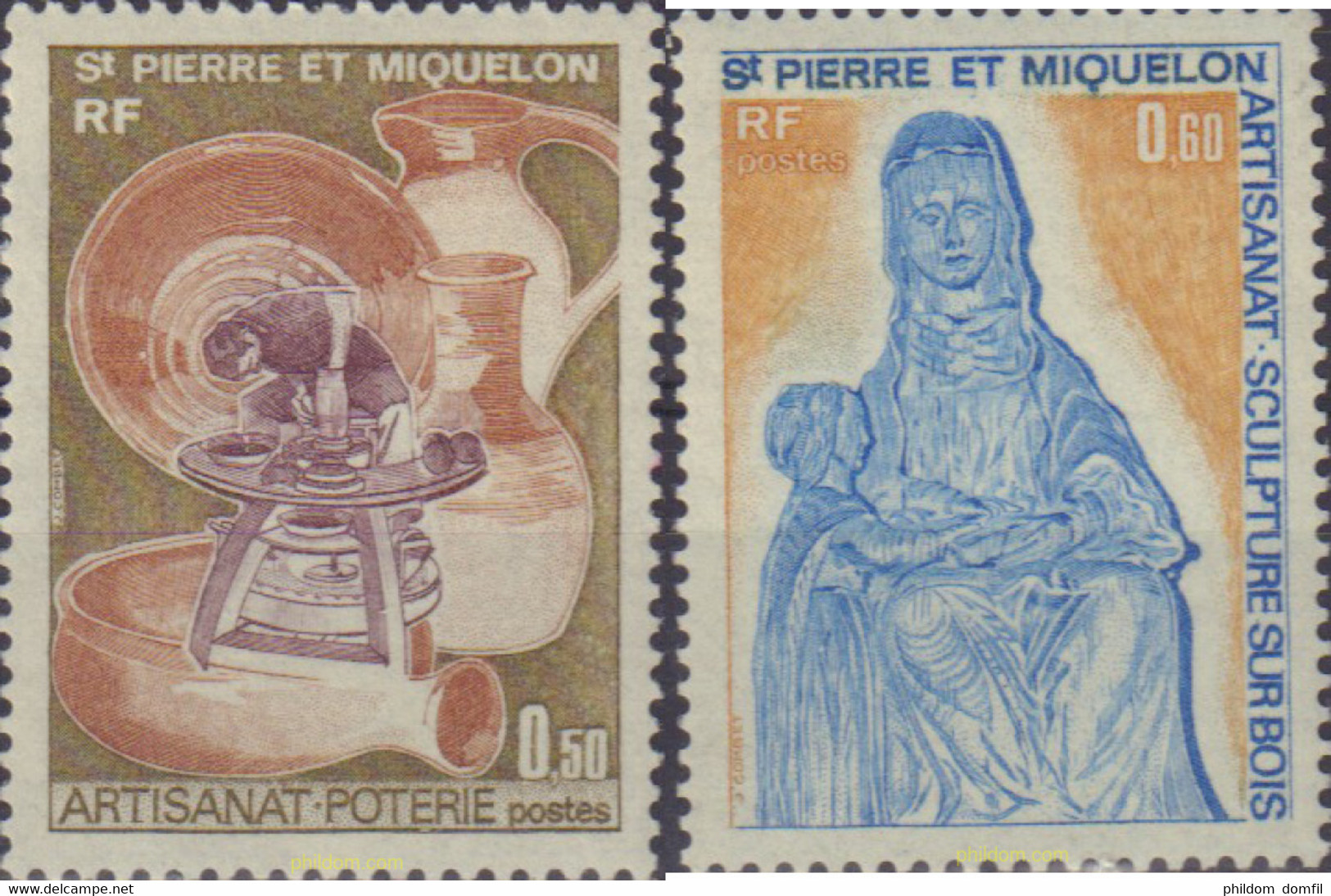 28880 MNH SAN PEDRO Y MIQUELON 1975 ARTESANIA - Used Stamps