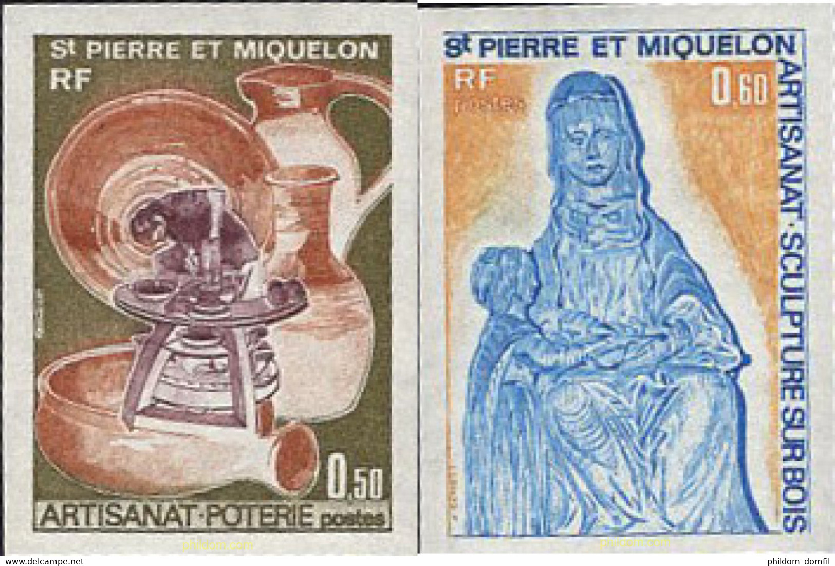 674624 MNH SAN PEDRO Y MIQUELON 1975 ARTESANIA - Oblitérés