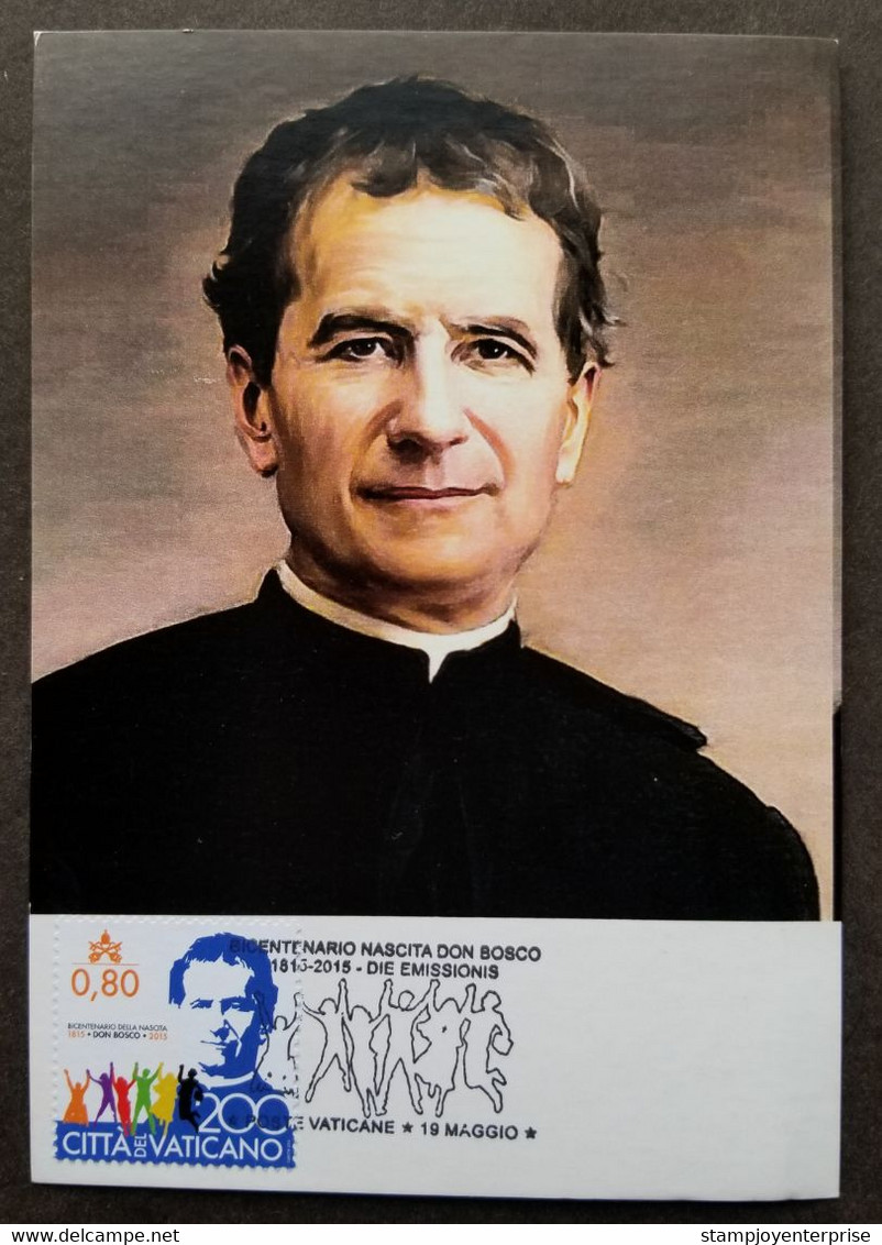 Vatican Bicentenary Saint John Giovanni Bosco 2015 (maxicard) - Cartas & Documentos