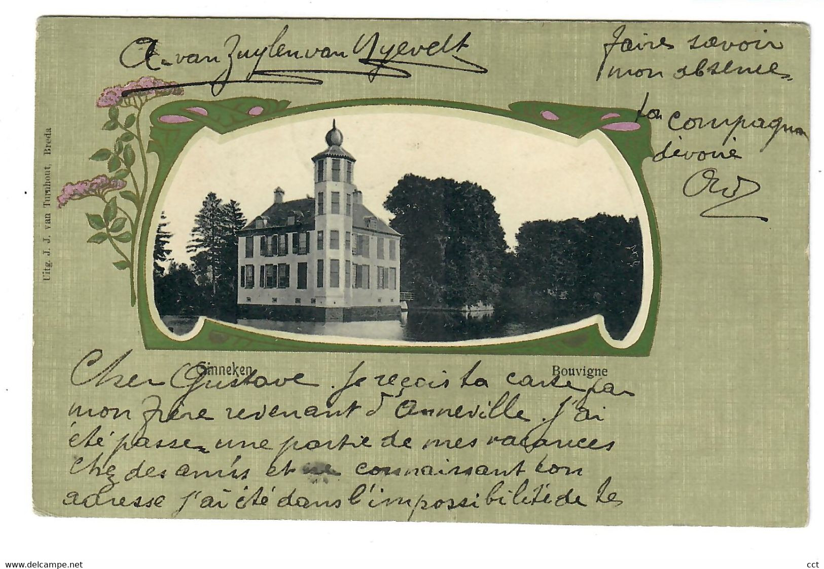 Ginneken - Breda - Kasteel Bouvigne  ( Verstuurd In 1906 ) - Breda