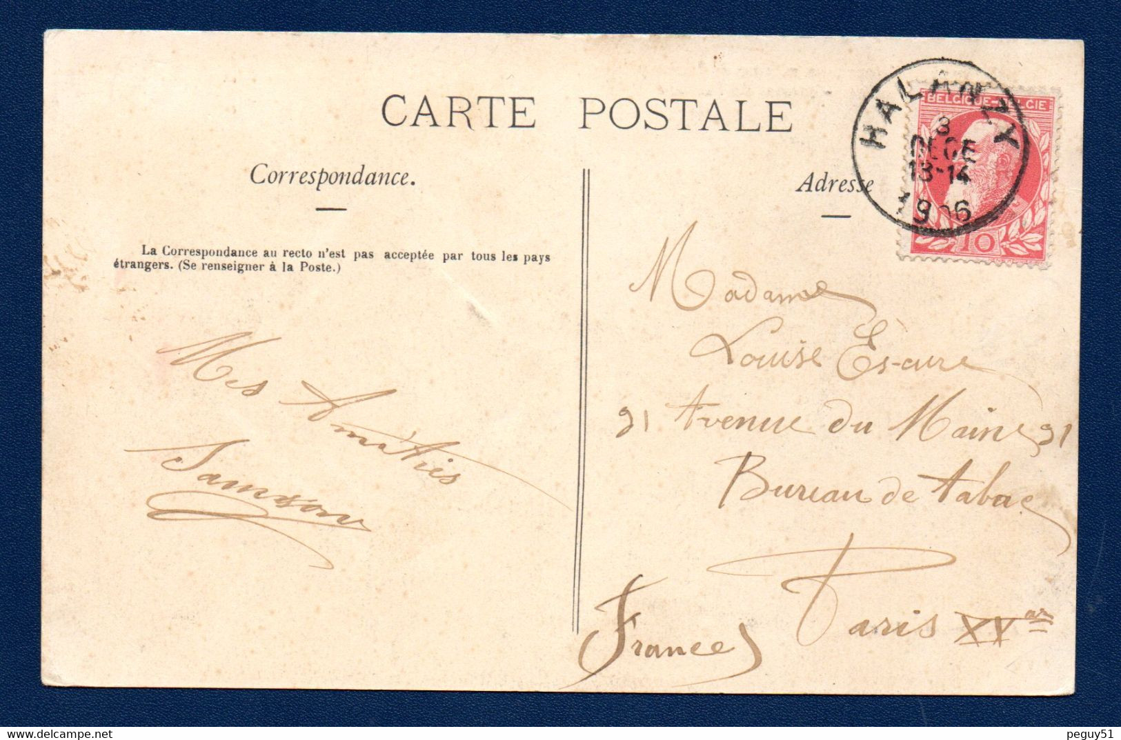 Halanzy ( Aubange). La Maison Frontière. Jardins De L'Etoile. 20 Minutes De Longwy. 1906. - Aubange