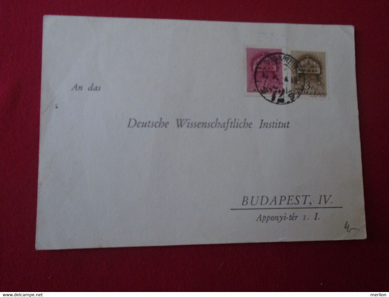 DEL007.7  Hungary  Postcard Levelezőlap  Deutsche Wissenschaftliche Institut Budapest  1942  WWII - Otros & Sin Clasificación