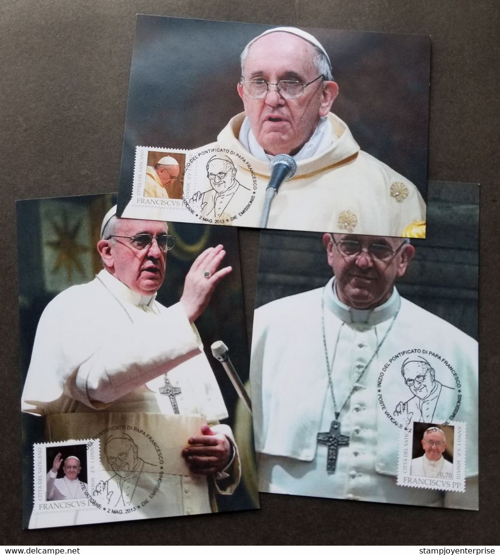 Vatican Argentina Joint Issue 1st Year Pope Francis 2013 (maxicard) - Lettres & Documents