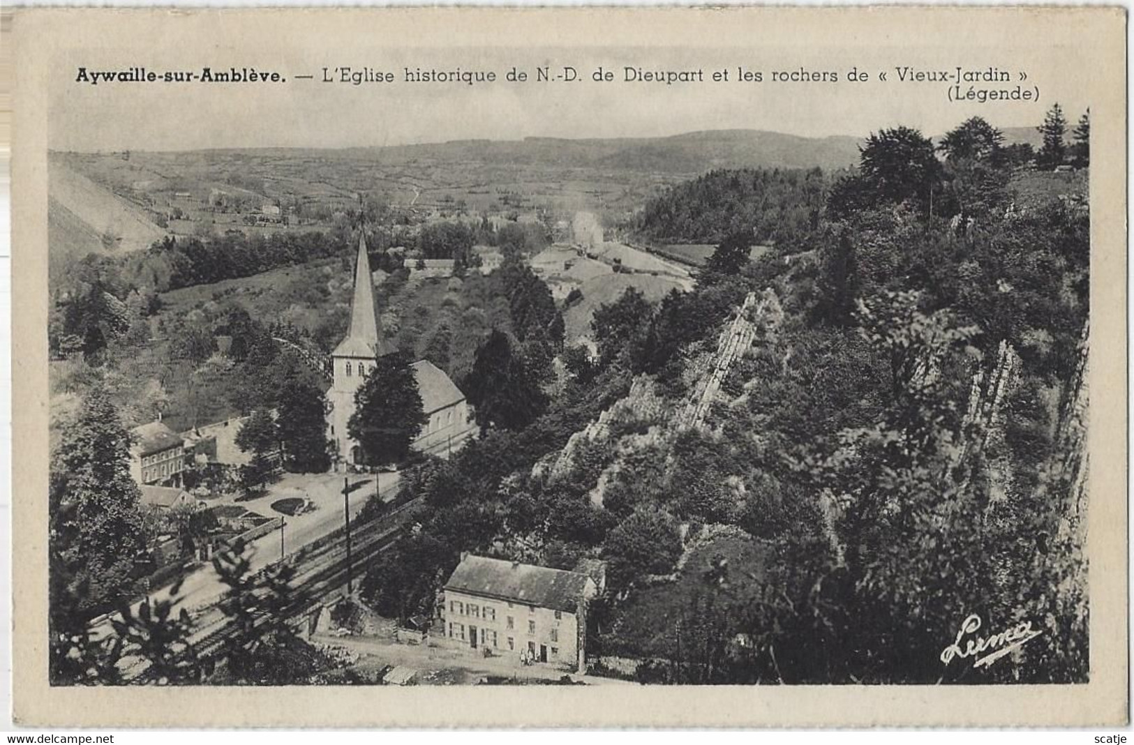 Aywaille-sur-Amblève.  -   L'Eglise Historique De N.D. ...    -   1956   Naar   Forest - Aywaille