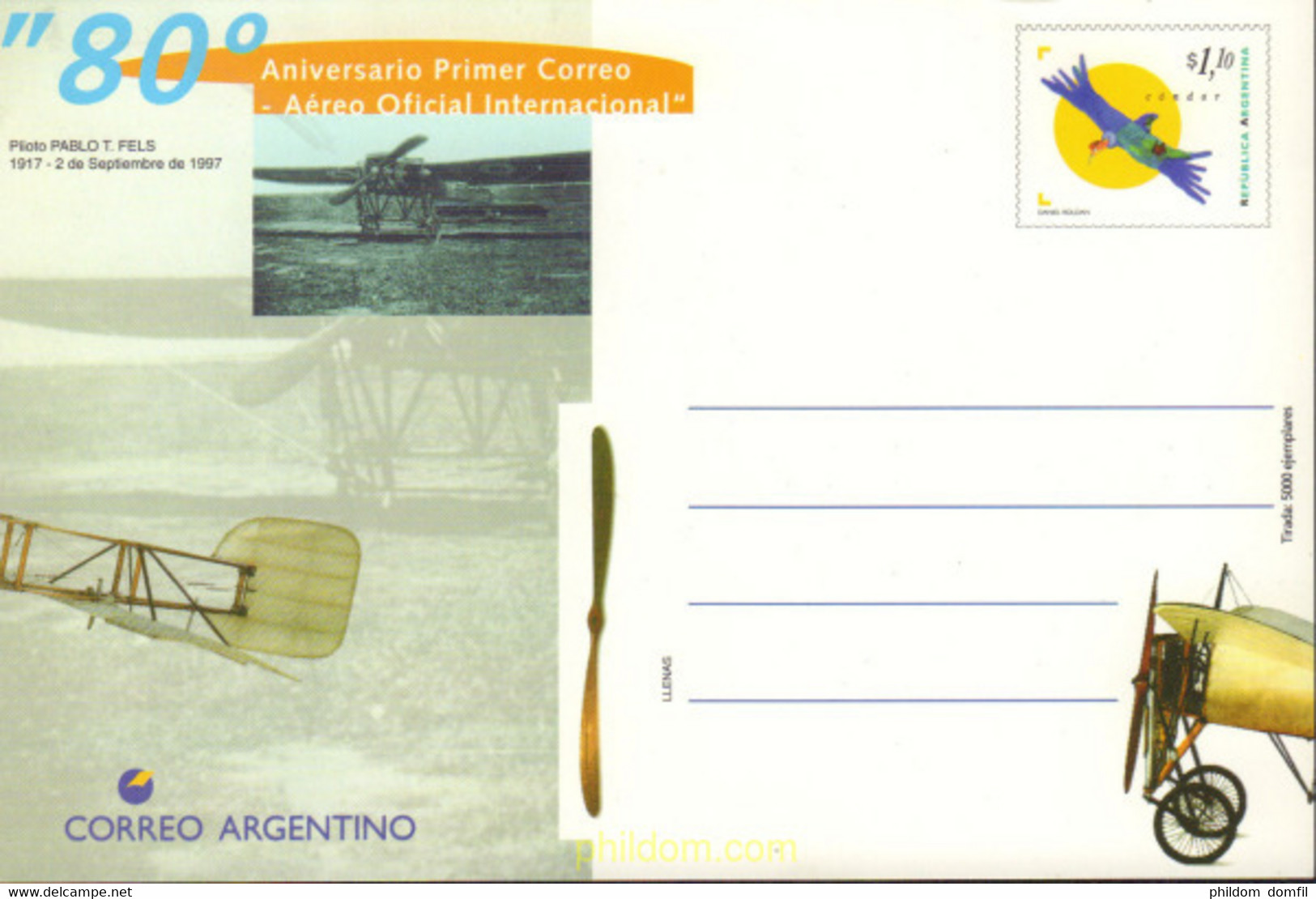 588057 MNH ARGENTINA 1995 FAUNA - Gebruikt